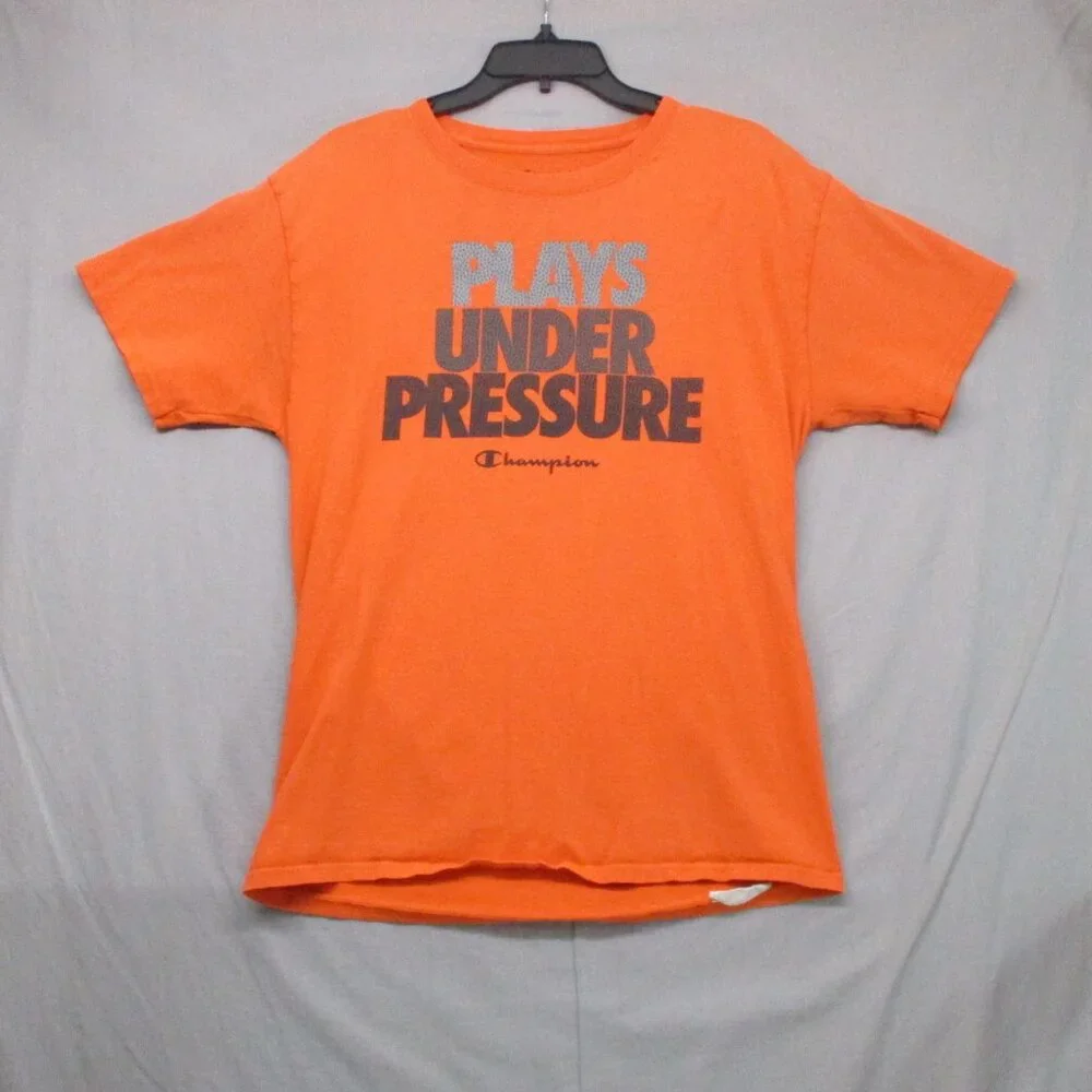 Champion Graphic Print T-Shirt Orange Men Size | M - Picture 1 of 10